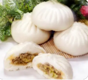 黄花白菌鲜肉包技术~（香菇肉馅包子制作方法）